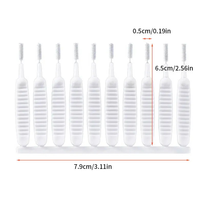10Pcs/Set Shower Head Hole Cleaning Brush Anti-Clogging Pore Gap Cleaning Tools Kitchen Bathoom Phone Hole Clean Small Brushes