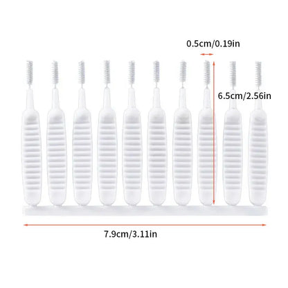 10Pcs/Set Shower Head Hole Cleaning Brush Anti-Clogging Pore Gap Cleaning Tools Kitchen Bathoom Phone Hole Clean Small Brushes