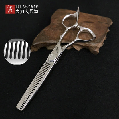Tijeras de peluquería profesionales Titan de 6 pulgadas con corte bien para el cabello