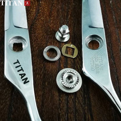 Tijeras de peluquería profesionales Titan de 6 pulgadas con corte bien para el cabello