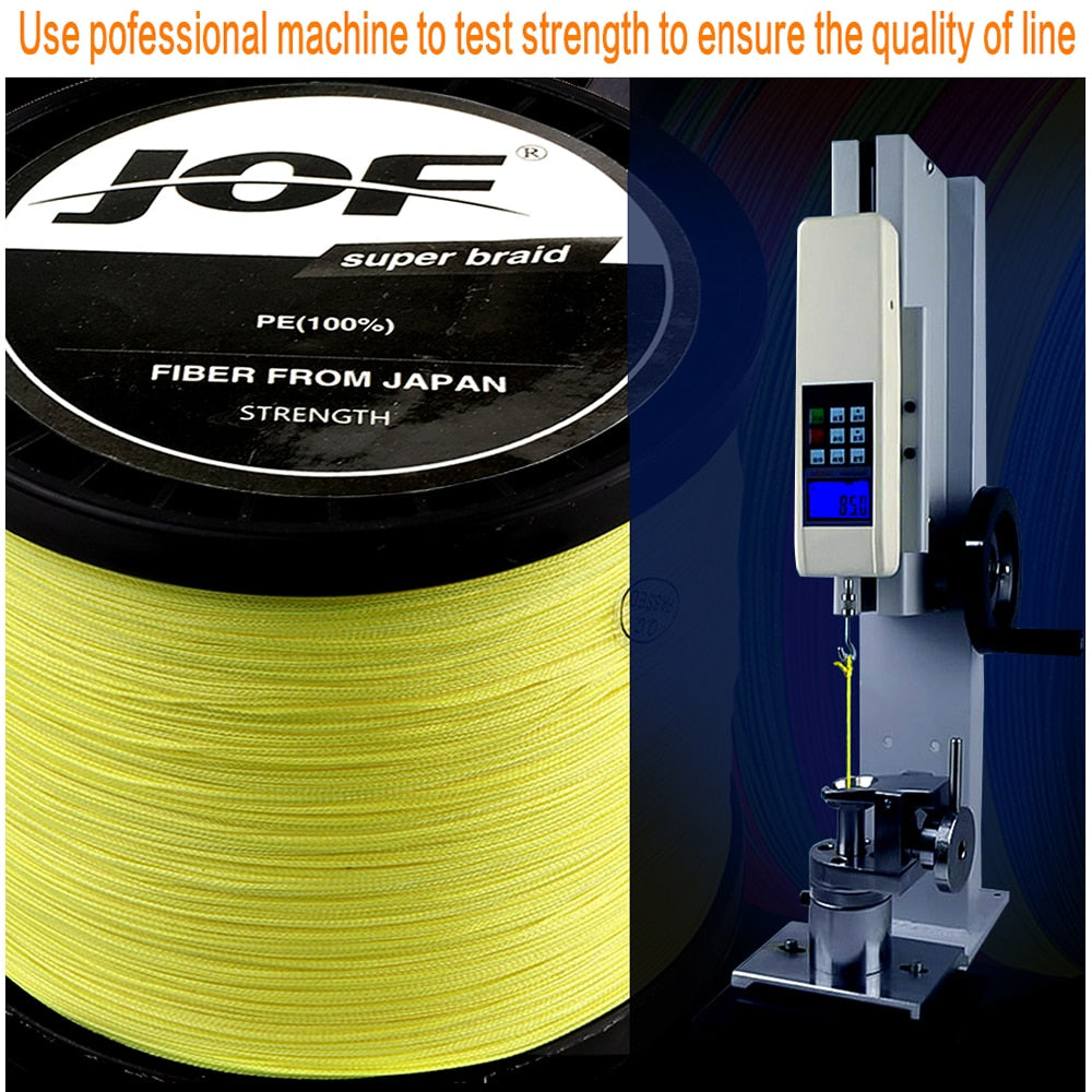 Grey - New Brand Woven wire 1000M-100M PE Braided Fishing Line 4 strands 18 28 35 40 50 60 80LB 120LB Multifilament Fishing Line