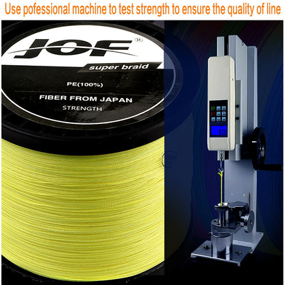 Grey - New Brand Woven wire 1000M-100M PE Braided Fishing Line 4 strands 18 28 35 40 50 60 80LB 120LB Multifilament Fishing Line