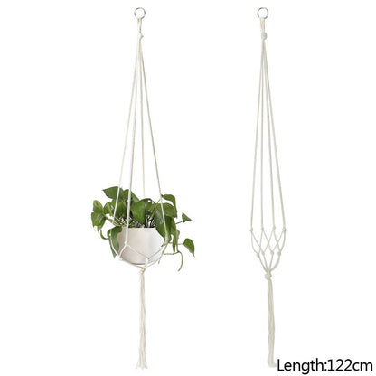 花边手工植物吊篮花盆架阳台悬挂装饰打结吊绳家居花园用品