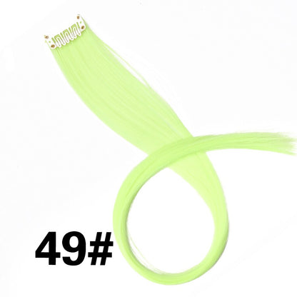 Extensiones de cabello Alileader con clip, 57 colores, ombré, liso, postizos con clip, piezas de cabello Faber de alta temperatura