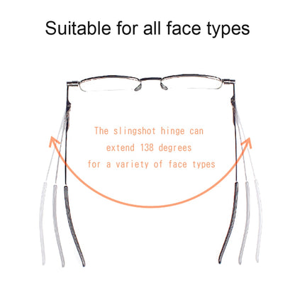 Slingshots Glasses Magnifying Glasses Progressive Reading Glasses for Men Women Foldable Full-Rim Frame Glasses Presbyopic