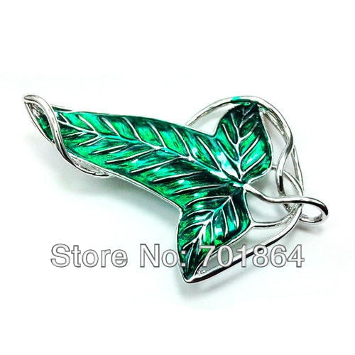 Broche de hoja de joyería de moda, alfileres de hoja verde, accesorio de regalo vintage