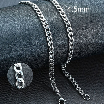 Collar de cadena de eslabones cubanos Vnox para hombre, de acero inoxidable, color dorado y negro, gargantilla masculina, joyería, regalos para él