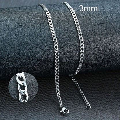 Collar de cadena de eslabones cubanos Vnox para hombre, de acero inoxidable, color dorado y negro, gargantilla masculina, joyería, regalos para él