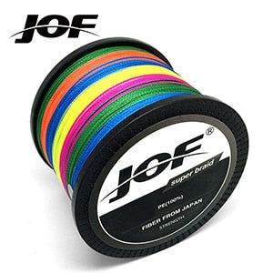 Multicolor - New Brand Woven wire 1000M-100M PE Braided Fishing Line 4 strands 18 28 35 40 50 60 80LB 120LB Multifilament Fishing Line