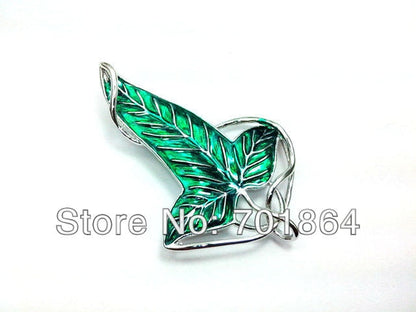 Broche de hoja de joyería de moda, alfileres de hoja verde, accesorio de regalo vintage