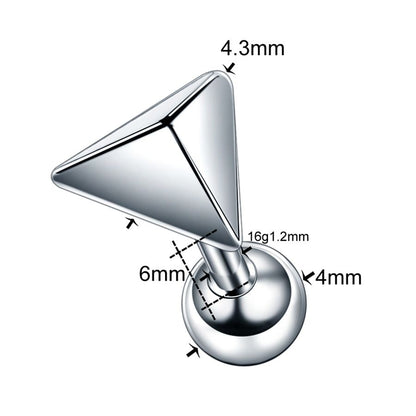 1PC Steel Ear Tragus Cartilage Piercing Crystal Flower Conch Lobe Earrings Barbell Piercing Orelha Ear Stud Helix Sexy Jewelry