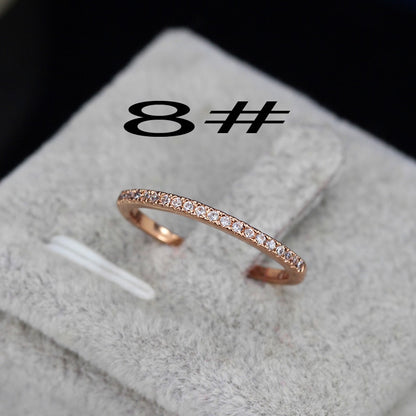 Pulsera ajustable CWWZircons para mujer, con barra deslizante, circonita brillante en color oro rosa, CB089 
