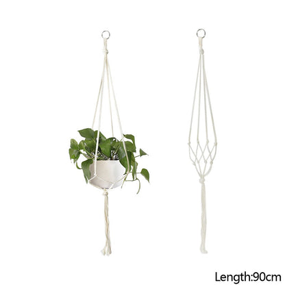 花边手工植物吊篮花盆架阳台悬挂装饰打结吊绳家居花园用品