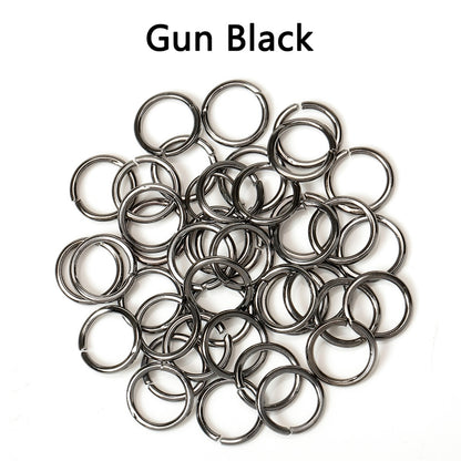 Lote de 200 unidades de anillos de salto de círculo abierto, venta al por mayor, para collares, pulseras, pendientes, colgantes, conectores, accesorios para manualidades de joyería.