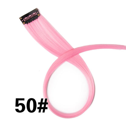 Extensiones de cabello Alileader con clip, 57 colores, ombré, liso, postizos con clip, piezas de cabello Faber de alta temperatura
