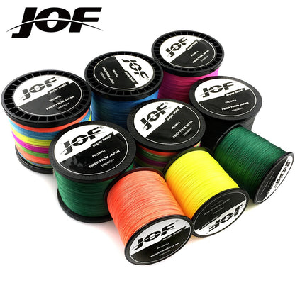 Multicolor - New Brand Woven wire 1000M-100M PE Braided Fishing Line 4 strands 18 28 35 40 50 60 80LB 120LB Multifilament Fishing Line