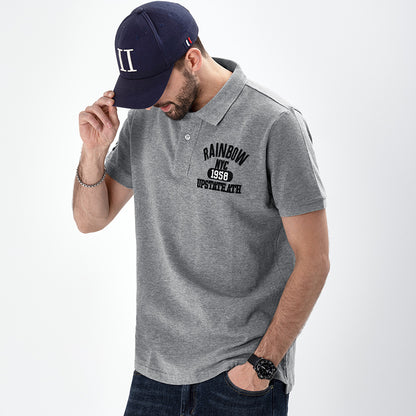 Island Summer American Style Short-Sleeved Polo Shirt Lapel T-shirt