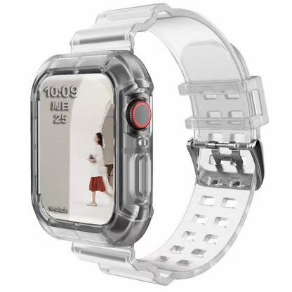 Newest Sport Strap for Apple Watch Band Series 6 1 2 3 4 5 silicone Transparent for Iwatch 5 4 Strap 38mm 40mm 42mm 44mm wirst