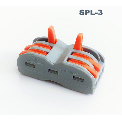 Conector de cable SPL-42 Conector de cableado compacto universal Conector de bloque de terminales a presión para iluminación Mini conector de cable rápido