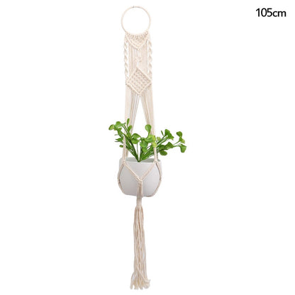 花边手工植物吊篮花盆架阳台悬挂装饰打结吊绳家居花园用品