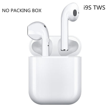Auriculares inalámbricos i9s TWS con Bluetooth 5.0, miniauriculares con micrófono y caja de carga, auriculares deportivos para teléfonos inteligentes.