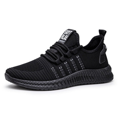 Zapatillas de deporte de moda ligeras para hombre, zapatos casuales, transpirables, con cordones, para caminar