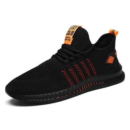 Zapatillas de deporte de moda ligeras para hombre, zapatos casuales, transpirables, con cordones, para caminar