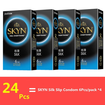 Jissbon SKYN Condom Soft Skinfeel Latex/Non-Latex Condom Penis Sleeve Sex Products Intimate Goods Lubricant Condoms for Men