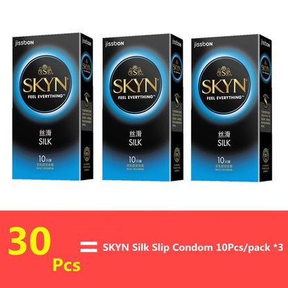 Jissbon SKYN Condom Soft Skinfeel Latex/Non-Latex Condom Penis Sleeve Sex Products Intimate Goods Lubricant Condoms for Men