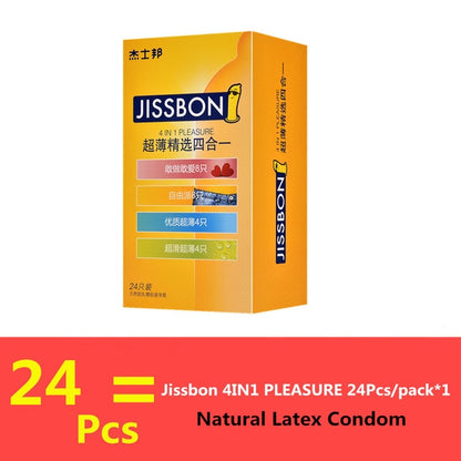 Jissbon SKYN Condom Soft Skinfeel Latex/Non-Latex Condom Penis Sleeve Sex Products Intimate Goods Lubricant Condoms for Men