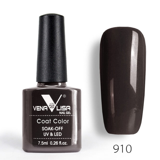New Free Shipping Nail Art Design Manicure Venalisa 60Color 7.5Ml Soak Off Enamel Gel Polish UV Gel Nail Polish Lacquer Varnish