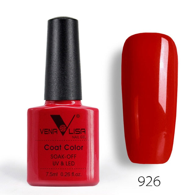 New Free Shipping Nail Art Design Manicure Venalisa 60Color 7.5Ml Soak Off Enamel Gel Polish UV Gel Nail Polish Lacquer Varnish