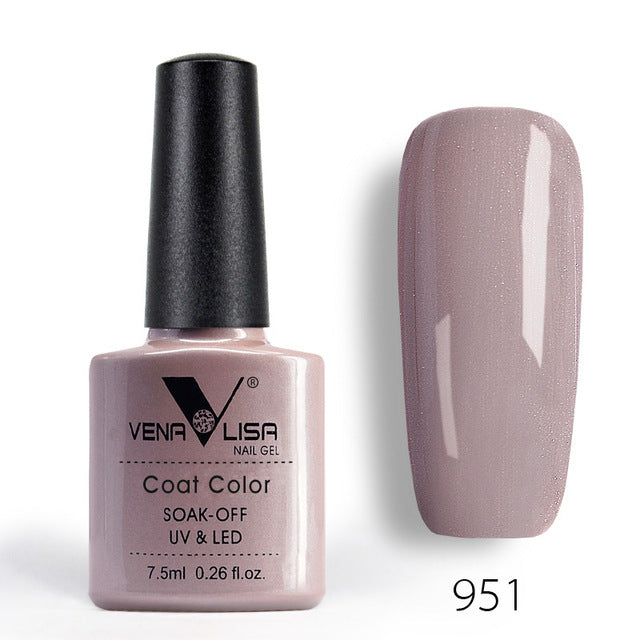 New Free Shipping Nail Art Design Manicure Venalisa 60Color 7.5Ml Soak Off Enamel Gel Polish UV Gel Nail Polish Lacquer Varnish